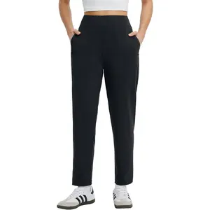 Baleaf Womens Travel Pants with 6 Pockets Lightweight Stretch Petite Ankle Slacks Dressy Casual Business Work Office Golf Trousers