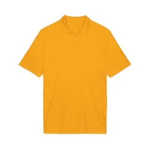 Men's Short Sleeve Yellow Polo