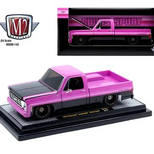 M2 Machines 1:24 1979 Chevrolet Scottdale Chevy Sport – Black Pink – Release 143B