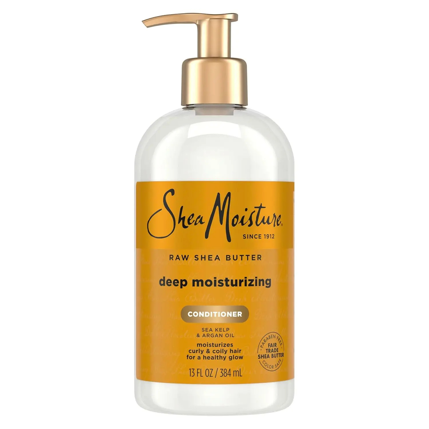 SheaMoisture Raw Shea Butter Deep Moisturizing Conditioner with Sea Kelp & Argan Oil, Organic Haircare for Dry, Damaged Curls, 13 oz, Moisturizer, Hydrating, Anti-Frizz