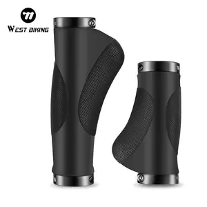 WEST BIKING 22.2mm Bicycle Handlebar Grips. Long Short Size Handlebar Grips for Twist Shifters Mountain Road Bike Grips
