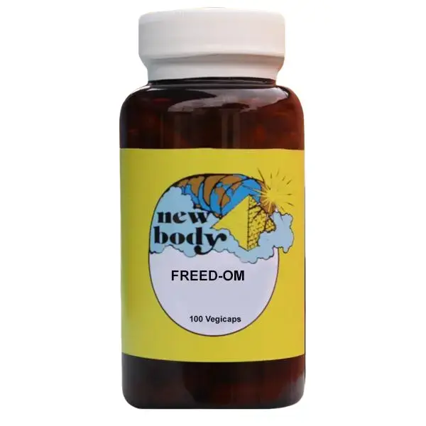 FREED-OM Natural Botanical Blood Cleanser Garlic Herb Vegetarian Capsules - 100 Capsules, No Preservatives, Edible Herbal Supplement for Health & Fitness Dietary Support