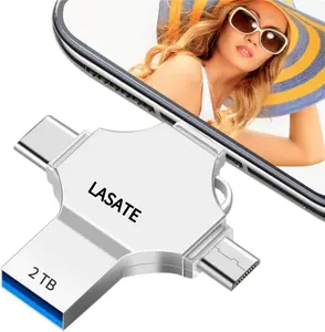 LASATE buy 1TB and get 1TB! ! ! (Get 2TB) USB Flash Drive for iPhone iPad Android PC Memory Stick Storage for Photos Videos Backup Plug and Play Photo Storage Flash Drive