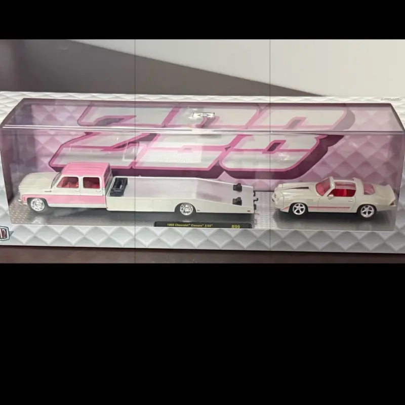 M2 Machines Lowered 1980 Chevrolet Ramp Truck with 1980 Chevrolet Camaro Z/28 - Collectibles, Die-Cast Cars Diecast Toys, Mini Truck Diecast Toys