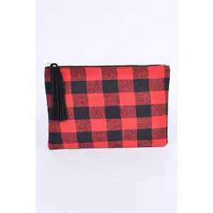 Buffalo Check Large Envelope Clutch