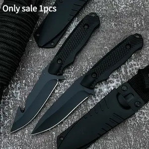 High Hardness Fixed Blade Knife, 5cr13mov Blade, Abs Plastic Handle, Ideal for Outdoor Camping, Fishing, Hiking, Outdoor Knives