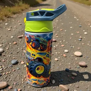Monster Truck Kids Water Bottle