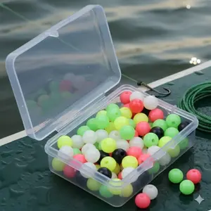 Glow Fishing Bead Kit: High-Visibility Night Lures, Anti-Loss Float Beads, Saltwater & Freshwater Glow Bobbers, Tackle Set with Multi-Sizes for Deep Sea & Lure Fishing.
