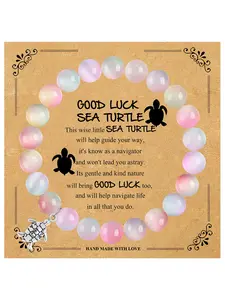 Sea Turtle Tracker Bracelet, Durable Elastic Design, Perfect Gift for Turtle Lovers & Nature Enthusiasts, Support Conservation Efforts