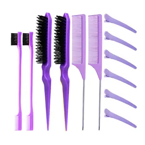 12-Piece Hair Styling Tools Set, Includes Brush and Comb Kit, Essential Accessories for Elegant Hairstyles, Heatless Styling Essentials