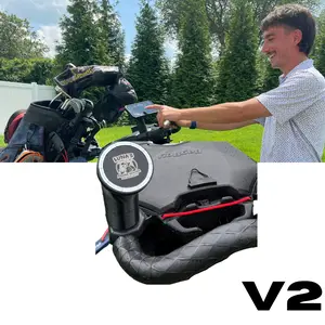 Luna's MagSafe Compatible BagBoy Golf Cart Phone Mount, 45 lb Rated Magnet, Ball Joint Adjustable Head, Compatible with iPhone 12 and Later