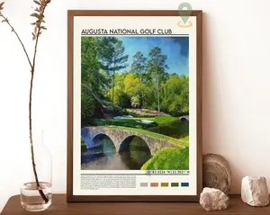 [Sale up to 50%] [Free Ship] Augusta National Golf Print, Augusta National Golf Poster, Augusta National Golf Wall Art, Augusta National Golf Travel, Georgia poster