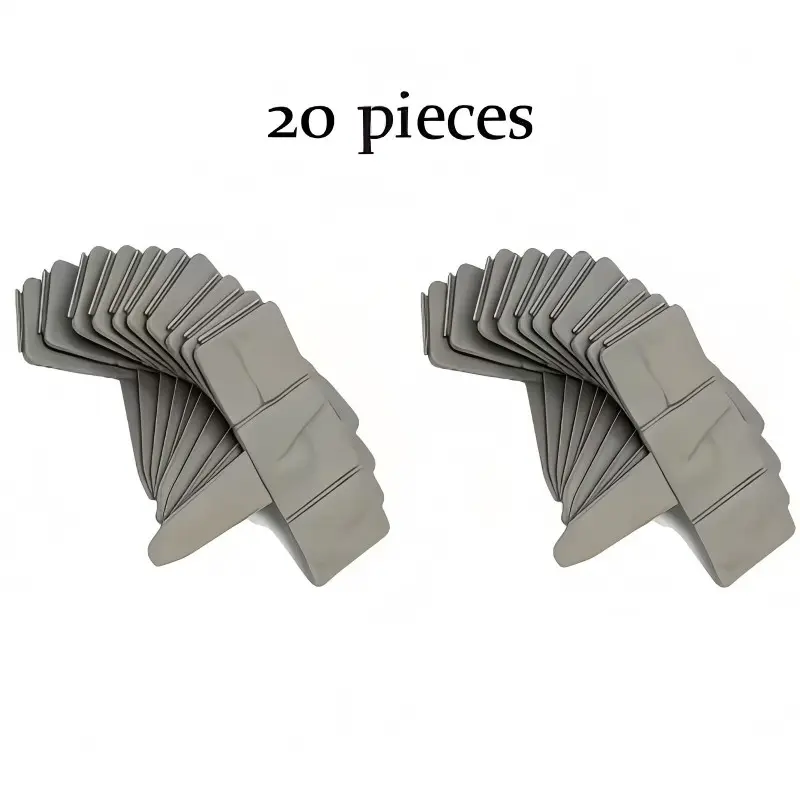 20Pcs Stone Effect Plastic Garden Edging Fence Decorative Garden Fences Ground Mount Landscape Border for Lawn Yard Vegetable Garden Outdoor Decor