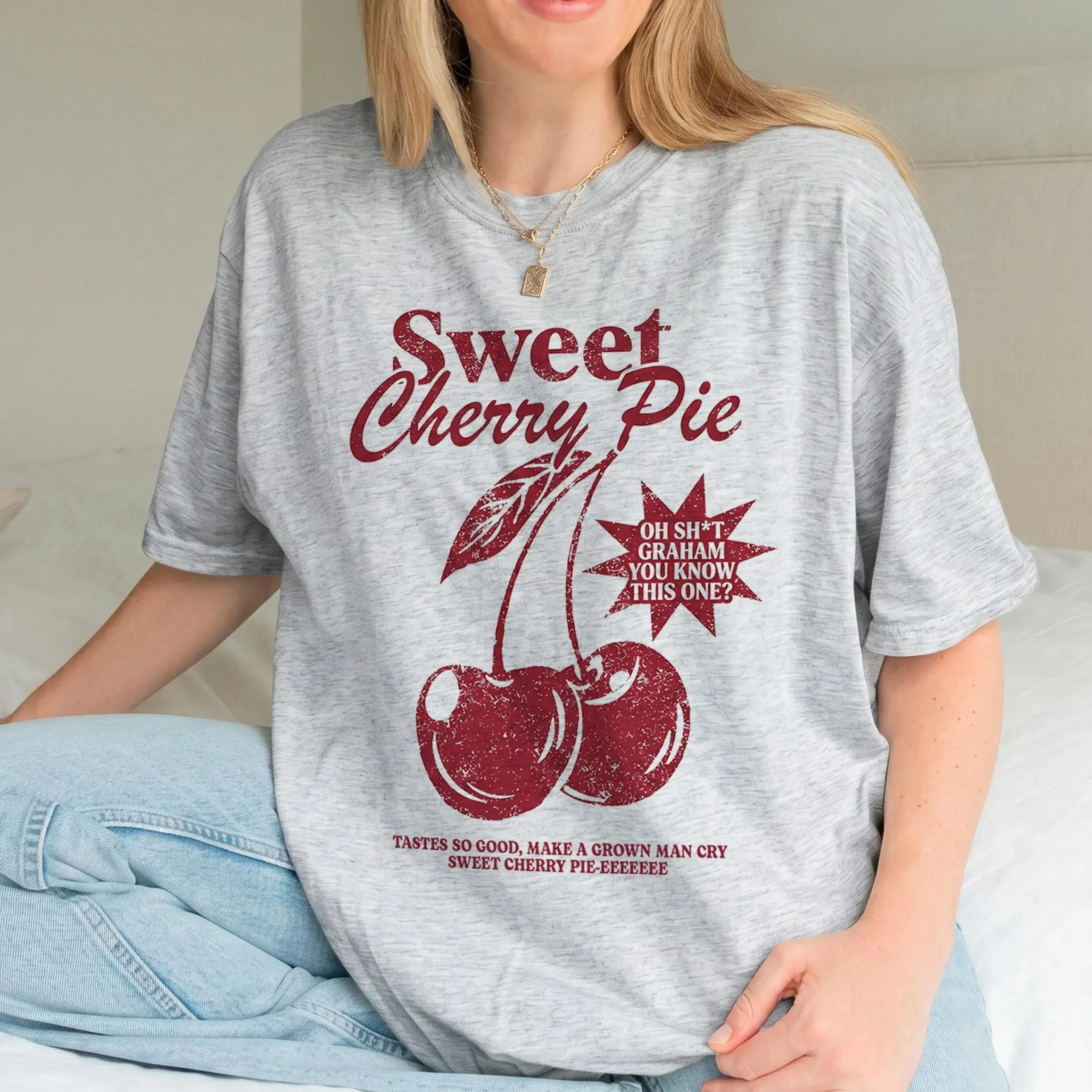 Sweet Cherry Pie Off Campus T-shirt, Series Merch T-Shirt, Oh Sh*t Graham shirt, Retro Graphic Tee