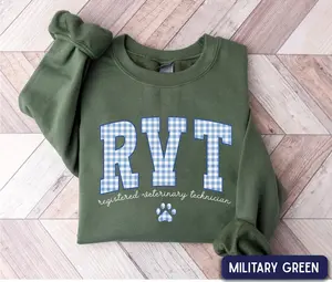 RVT Sweatshirt / Short Sleeve T-SHIRT , Registered Veterinary Technician, Vet Tech Gift,  Vet Med shirt, vet clinic wear