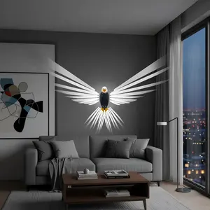 American Eagle Night Light with Remote & Magnetic Mount Elegant Design Portable Wall Lamp for Bedroom Home Decor Birthday Christmas Gift Ideas Easy Install for Hallway Living Room