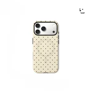 polka dot phone case for use with iPhone 17air16 Pro max 15plus 14 Pro 13/12/11 creative design Korean - style latest viral anti-yellowing unique Magnetic Ultra-Thin magsafe