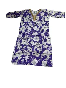 Elegant Cotton Floral Print Kurti Set