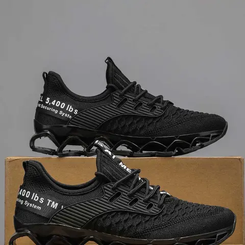Men's Casual Sneakers, Sports Running Shoes, fitness running shoes, Sporty Running Shoes, Running Style Shoes, Comfortable Breathable Textile Running Shoes, Lightweight Soft Sole, Anti-Slip Shock Absorption, All Seasons, Medium Width