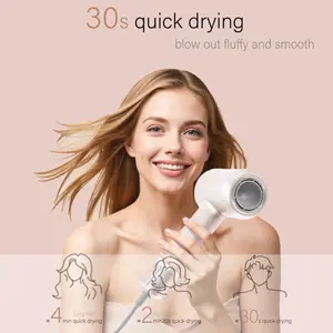 ORYEGR Powerful Ionic Hair Dryer with Diffuser - 110000 RPM Brushless Motor, Lightweight, Low Noise, Smart Temperature Control, Fast Drying, Smooth for All Hair Types (Powerful Dryer)