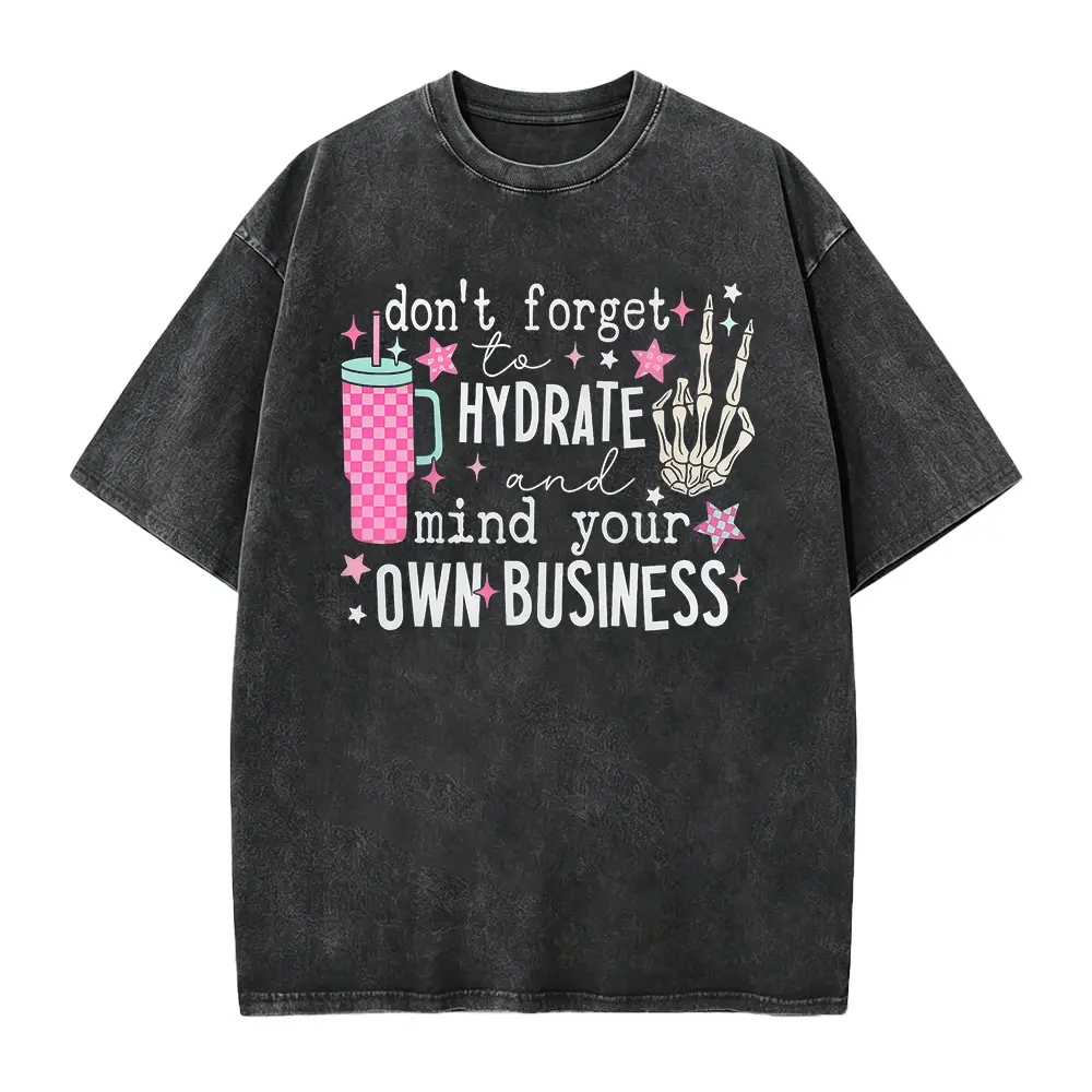 Washed T-shirt-Black