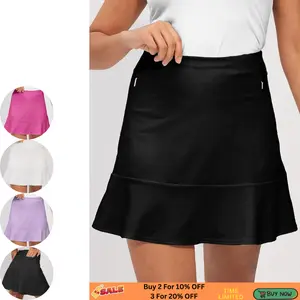 【40% off today】 Business Casual Yoga Soft Cloud-like Fabric built-in shorts inside pocket Sports Skirt#19981844