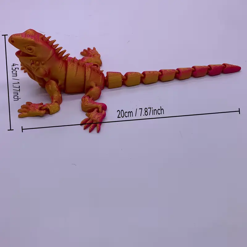 3D Printed Lizard Articulated Iguana