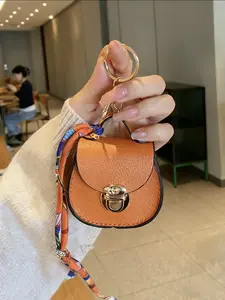Portable Multi-functional Bag Keychain, Versatile Saddle Small Bag, Coin Purse Hanging Decoration, Zipper Portable Multifunctional Bag, Multiple Colors Available, Fashionable and Convenient