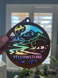 Yellowstone Suncatcher for Sunny Window