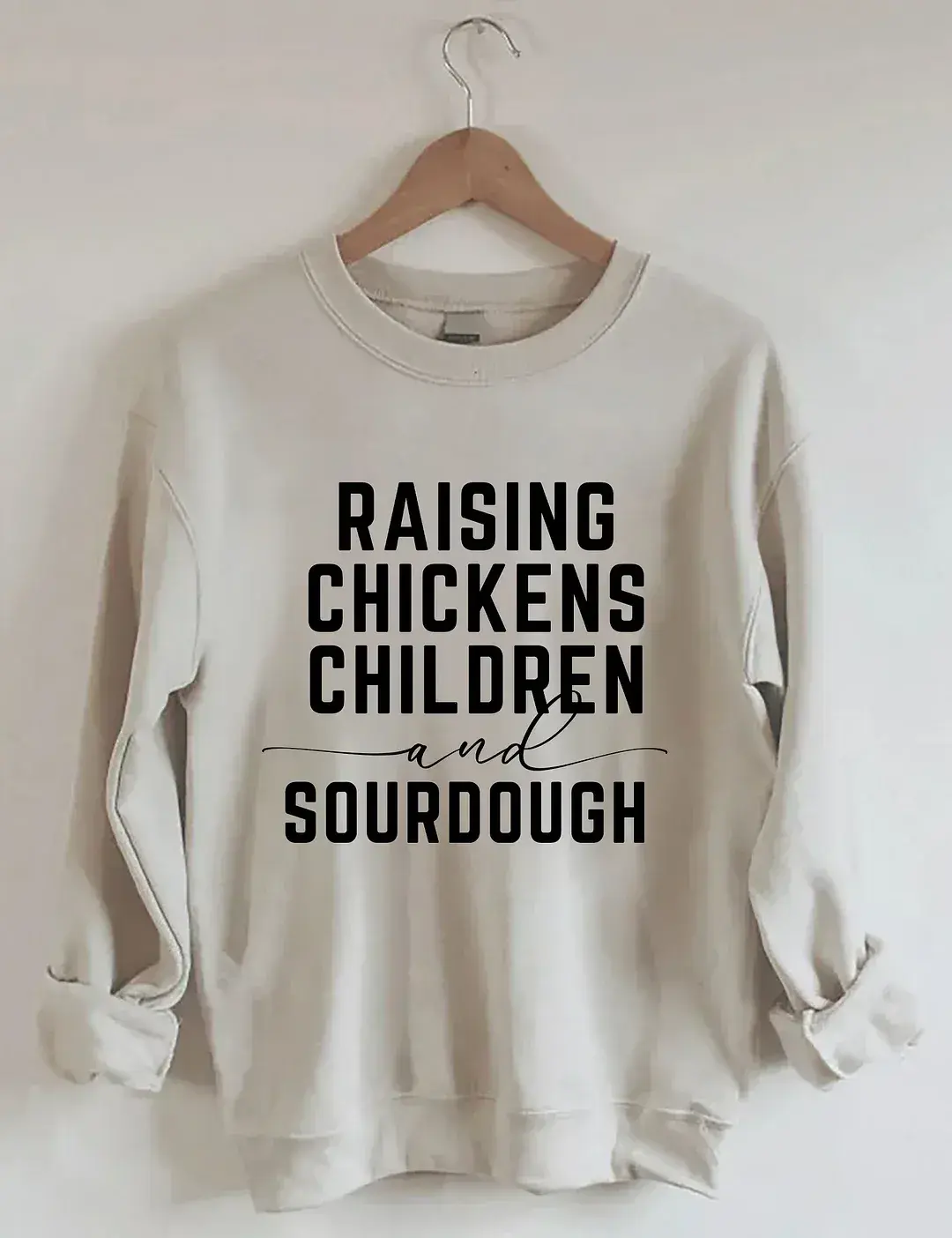 Rasing Chickens Children And Sourdough Sweatshirt, Music Lover Sweatshirt, Singer Crewneck, Vocalist Gift Idea
