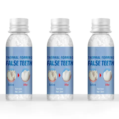 Tooth Decorations Tooth RepairKit,Temporary Tooth Repair Gel 30ml, Moldable Resin forMovie Makeup & Cosplay, Easy DlY Filling for ToothGaps,Missing Teeth & Cosmetic Fixes