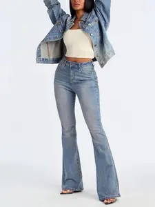 Classic Compression Sculpt Flare Jeans - Vintage Wash