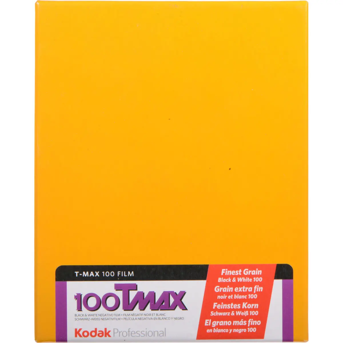 Kodak T-Max 100, 100TMX, Black & White Negative Film ISO 100, 4 x 5" (10 Sheets)