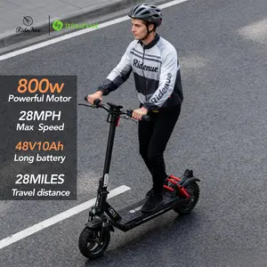 isinwheel GT1 800W Off-Road Electric Scooter — Up to 28 MPH, 48V Battery, 28-Mile Range, 10″ Off-Road Tires, Foldable Adult E-Scooter,UL 2272 Certified