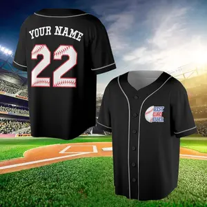Personalized Jersey Baseball, Best Dad Ever Jersey Shirt, Custom Baseball Jersey, Baseball Team Gifts, Baseball Jersey Shirt, Family Jersey #Baseballjersey #Fathersday