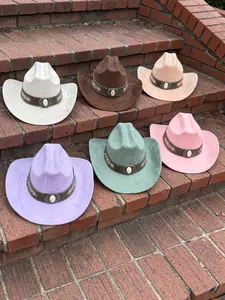 Premium Suede Cowboy Hat - Depths Design,  Unisex ,Adjustable & Stylish Suitable for Pyrography, Laser Engraving