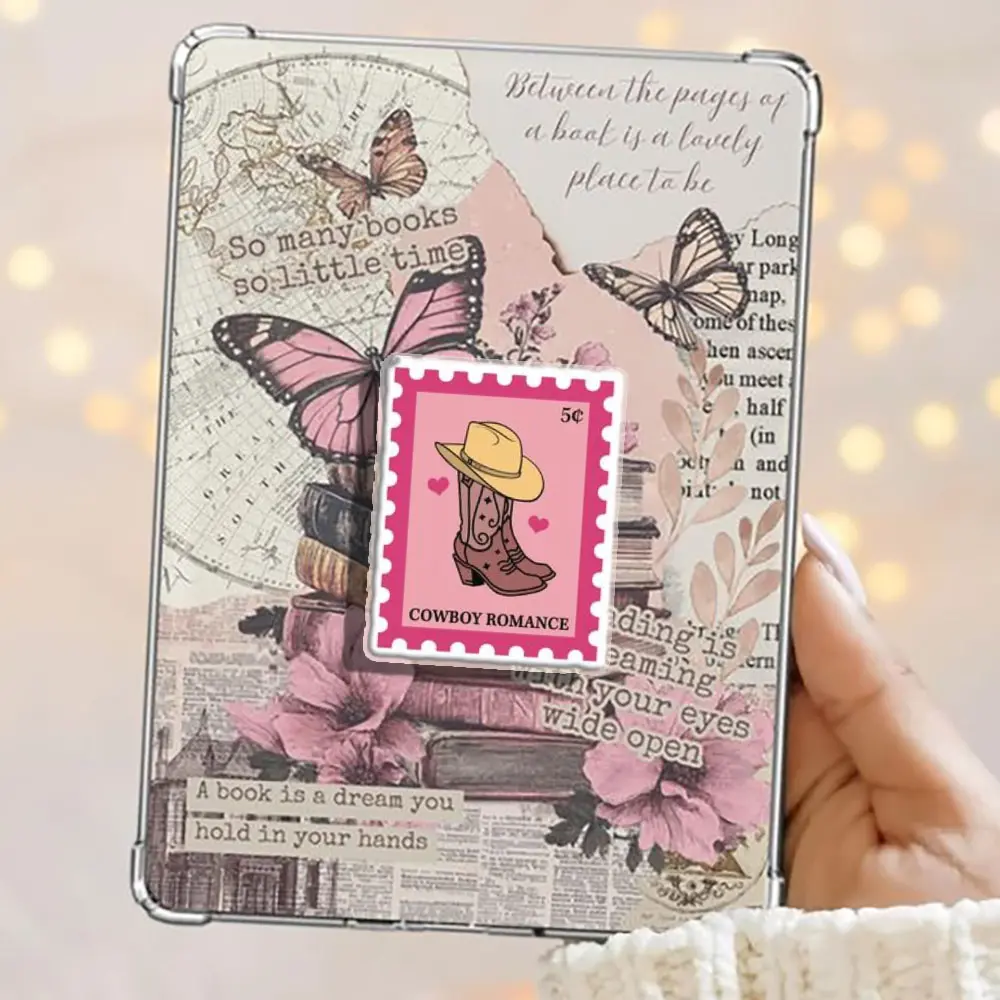 Cowboy Romance Stamp Magnetic Kindle Grip Book Lover Cute Bookish Kindle Accessories Phone Holder PopSocket Phone Grip Magnetic Pop Socket Phone Grip