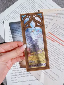The Lovegood House Stained Glass Bookmark