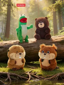 MINISO Hoppers Mabel Lizard Plush Doll – Funny & Cute Stuffed Toy, Soft Skin-Friendly Polyester, Adorable Cartoon Figure, Perfect Festival & Birthday Gift for Girls, Kids & Movie Fans, Ideal Home Decor & Companion Present