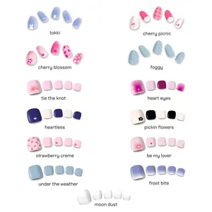 Kijibae Such A Softie Collection Semi Cured Gel Nail Strips Long Lasting Nail Sticker