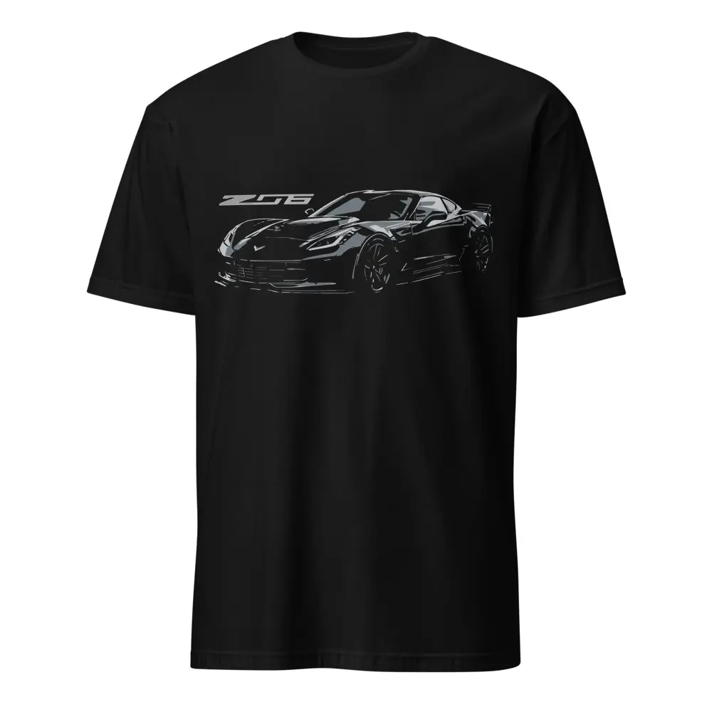 Blacked Out Corvette C7 Z06 Car Show T-Shirt for Vette Fans