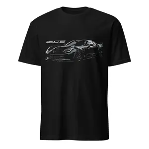 Blacked Out Corvette C7 Z06 Car Show T-Shirt for Vette Fans