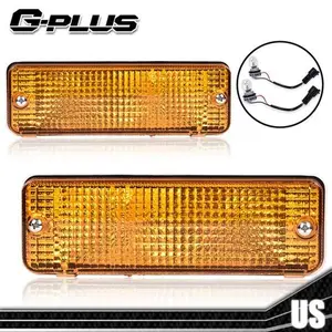 Set of 2 Turn Signal Light For 84-89 Toyota Pickup Plastic Lens Left & Right Side Lights