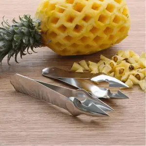 2Pcs Stainless Steel Pineapple Eye Remover | Fruit Seed Clip Tool for Easy Pineapple Coring & Kitchen Fruit Prep