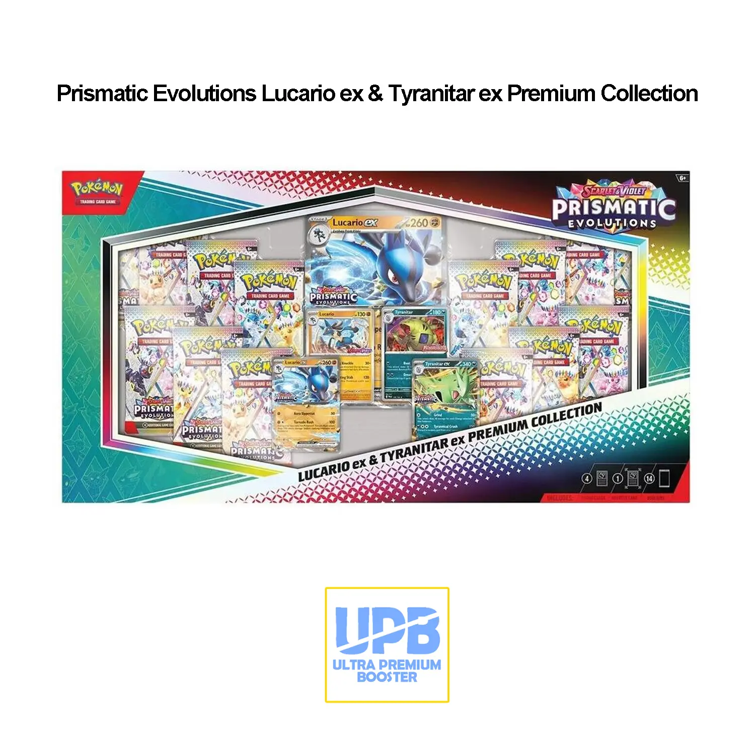 Prismatic Evolutions Lucario ex & Tyranitar ex