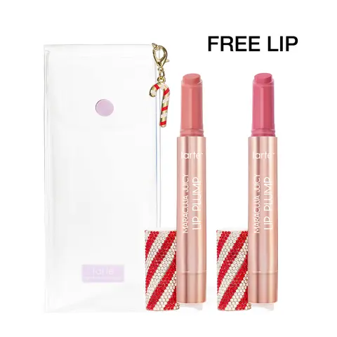 tarte limited-edition peppermint lip plump duo - FREE gift bag & charm