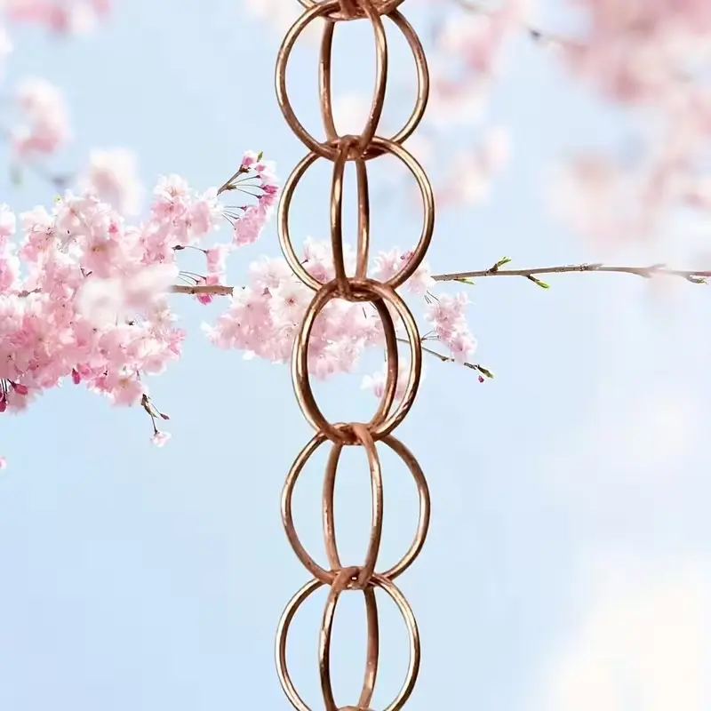 Rain Chain Butterfly Heart-Shaped Metal Rain Chain, Garden Craft Decorative Accessory, Durable Design for Outdoor Use, Garden Accessories