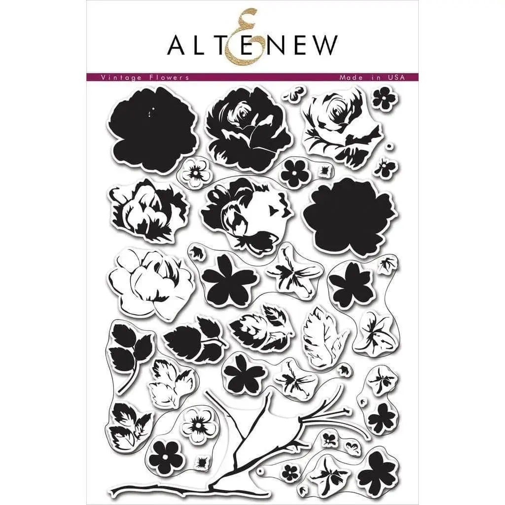 Vintage Flowers Stamp Set