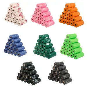 Pet Waste Bags with Unique Patterns, Leak-Proof Polyethylene Garbage Bags for Dogs and Cats, Multi-Purpose Cleaning Bags, Holiday and Christmas Gifts