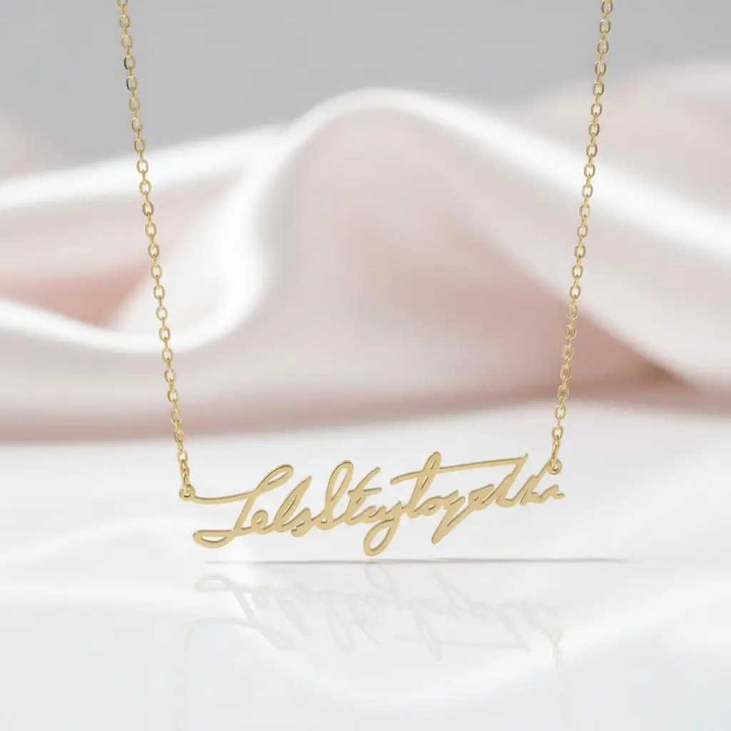 Loved Ones Handwriting Custom Necklace